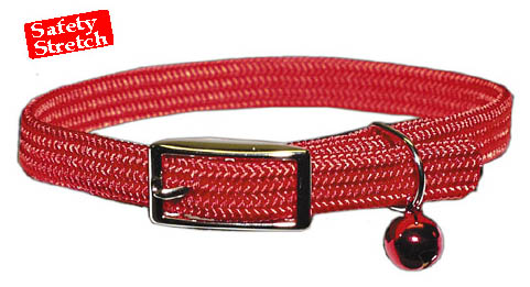 Kool Kat Collar 3/8" Safety Stretch Nylon w/ Bell