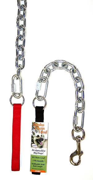 Jumbo Chain Leads Nylon Handle