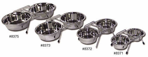 Double Diner Dog Bowls
